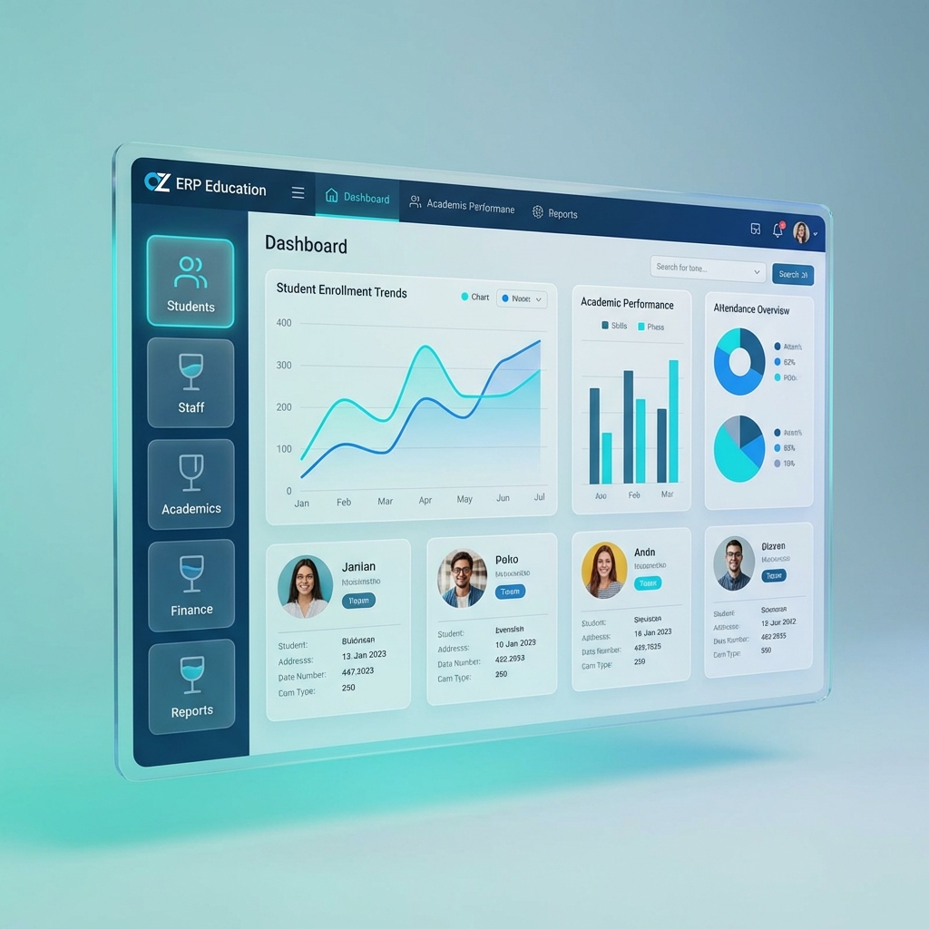 OceanZen Cluster ERP dashboard preview